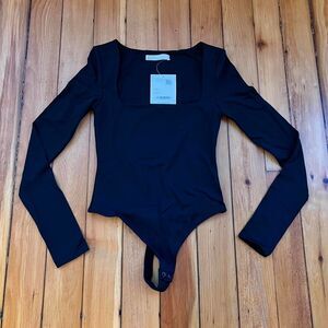 Oak + fort Women's Black Bodysuit XS